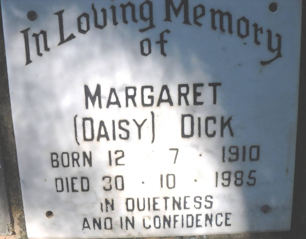DICK Margaret 1910-1985