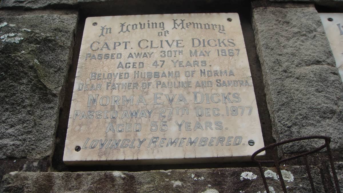 DICKS Clive -1967 &amp; Norma Eva 1977