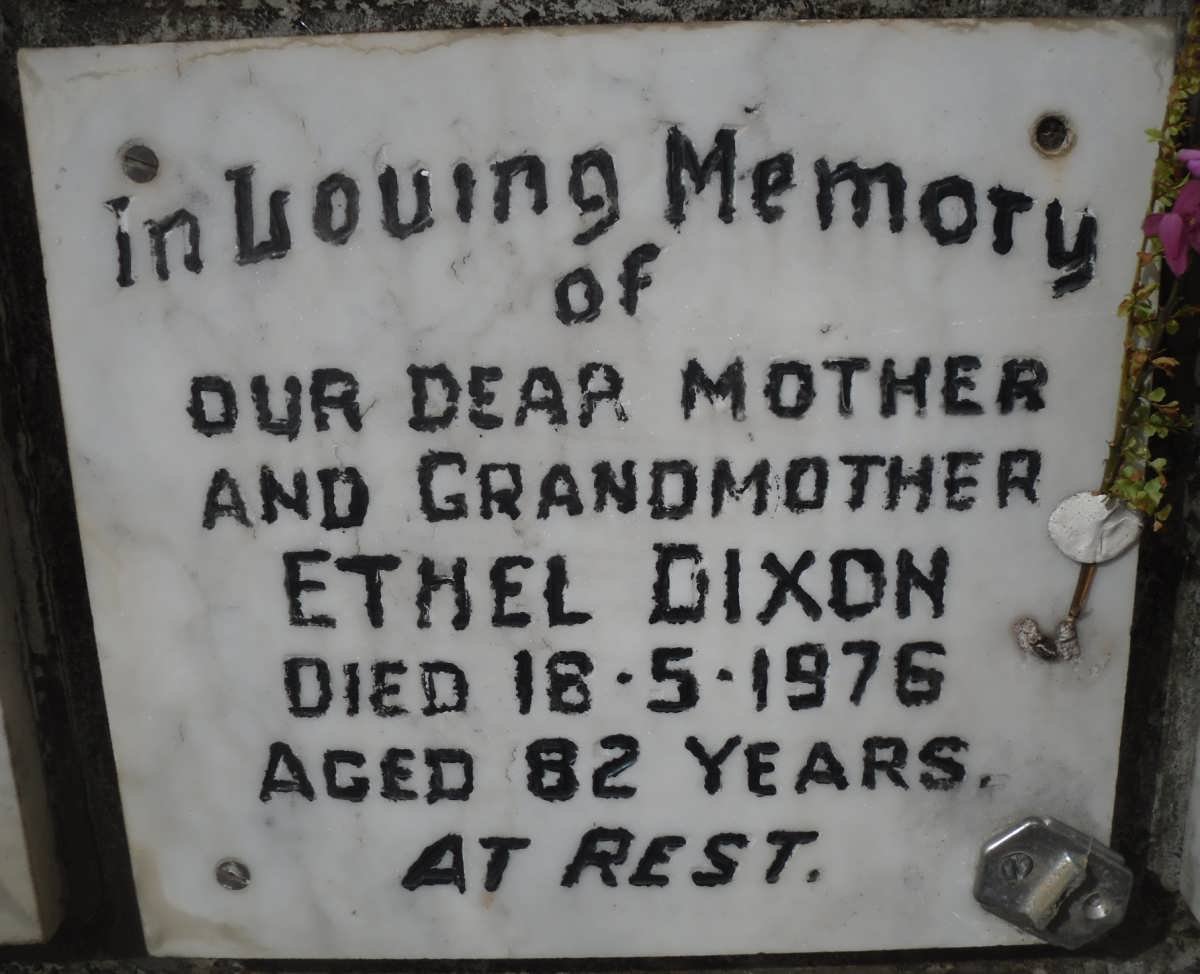 DIXON Ethel -1976