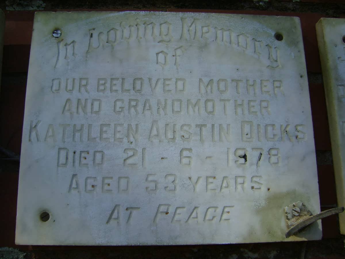 DICKS Kathleen Austin -1978