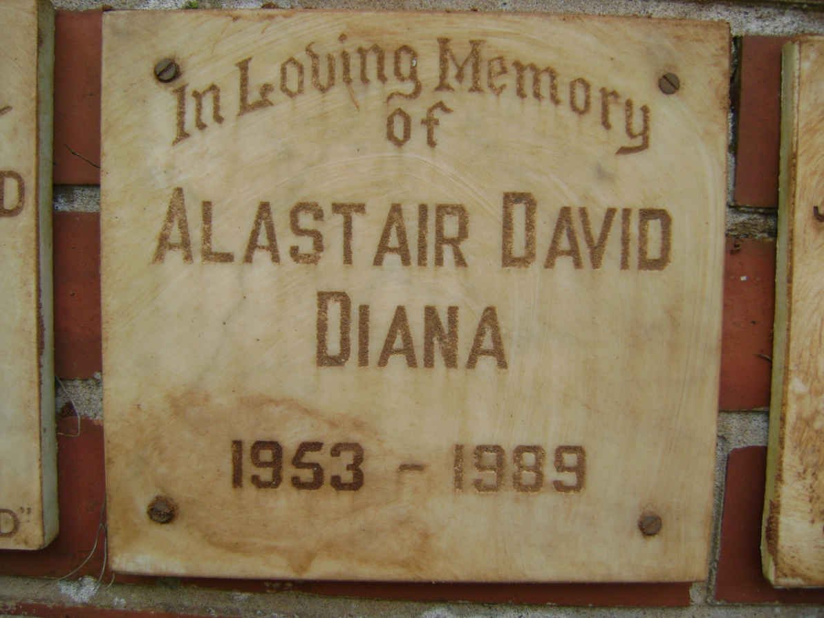 DIANA Alastair David 1953-1989