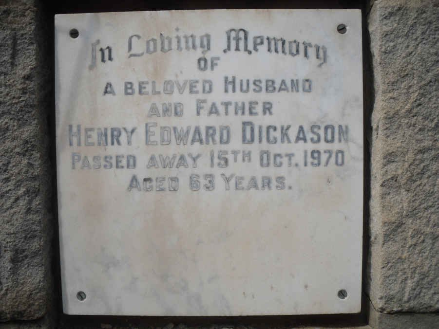 DICKASON Henry Edward -1970