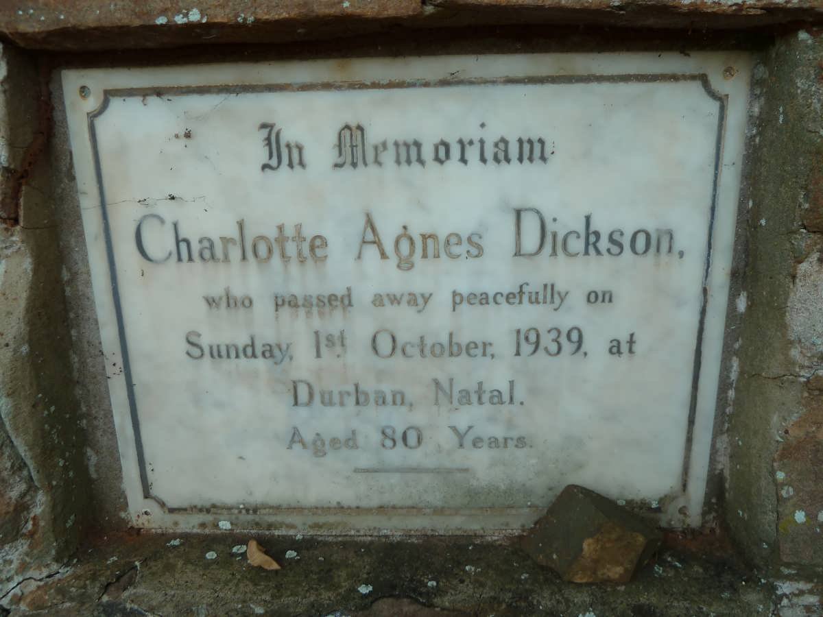 DICKSON Charlotte Agnes -1939