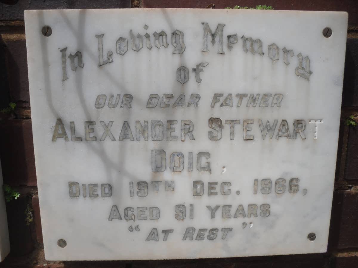 DOIG Alexander Stewart -1966