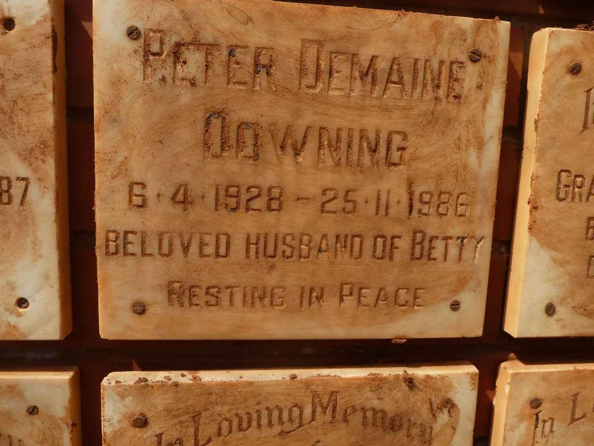 DOWNING Peter Demaine 1928-1986