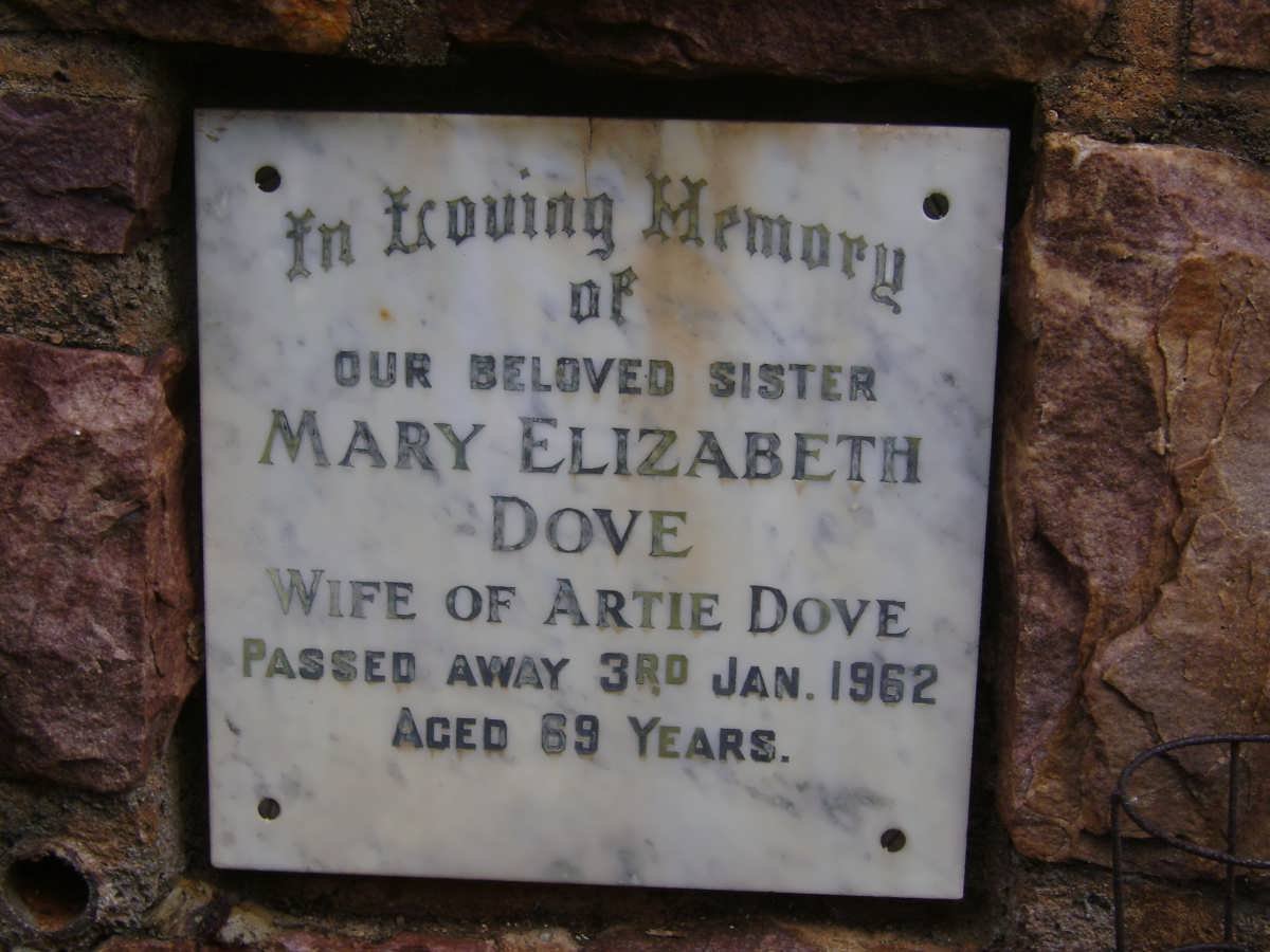 DOVE Mary Elizabeth -1962