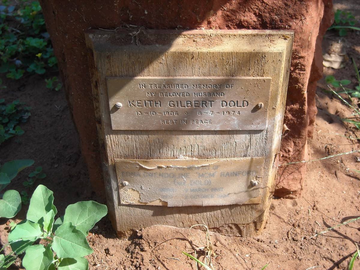 DOLD Keith Gilbert 1906-1974 :: RAINFORD Edna Gwendoline nee DOLD 1907-1994