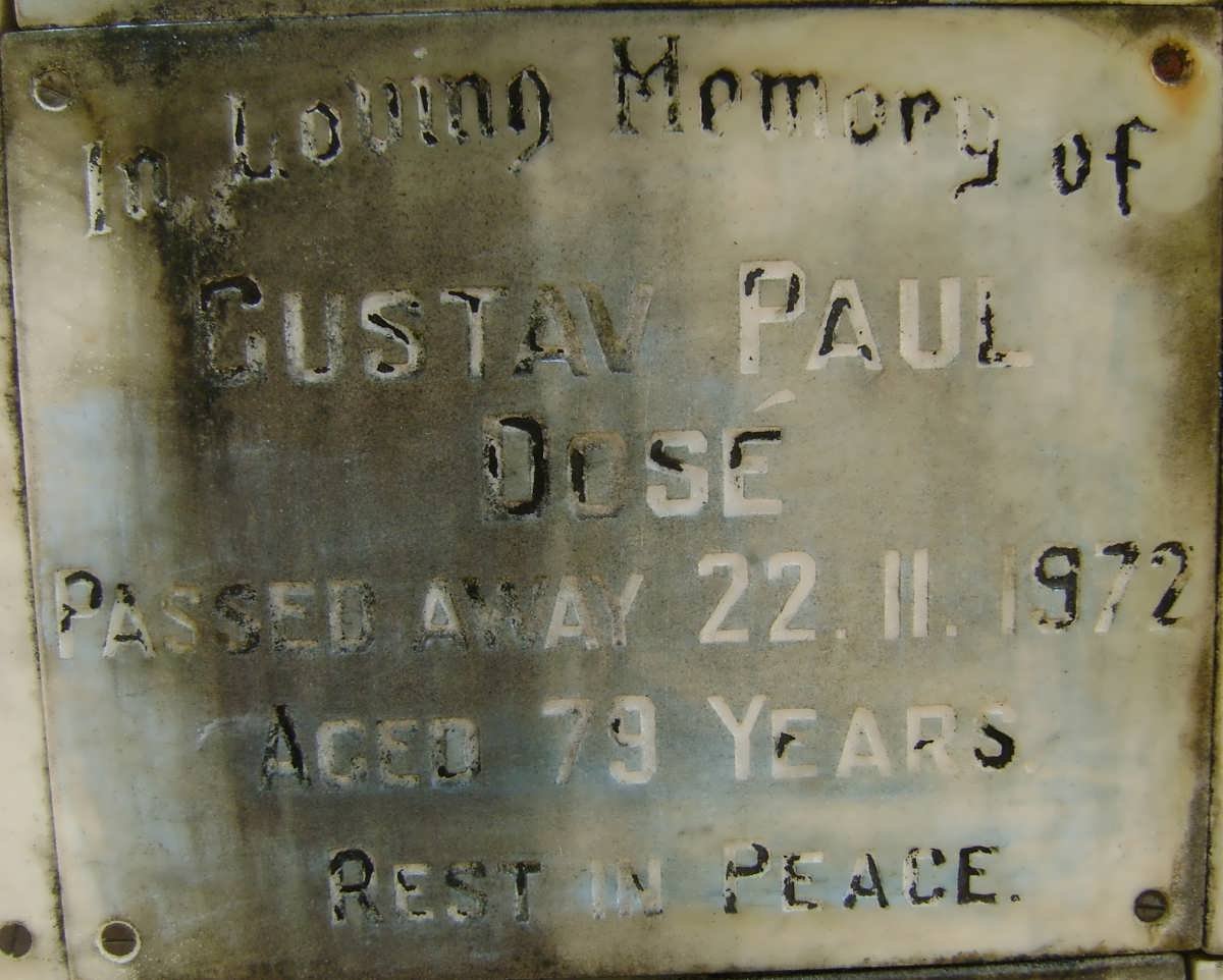 DOSE Gustav Paul -1972