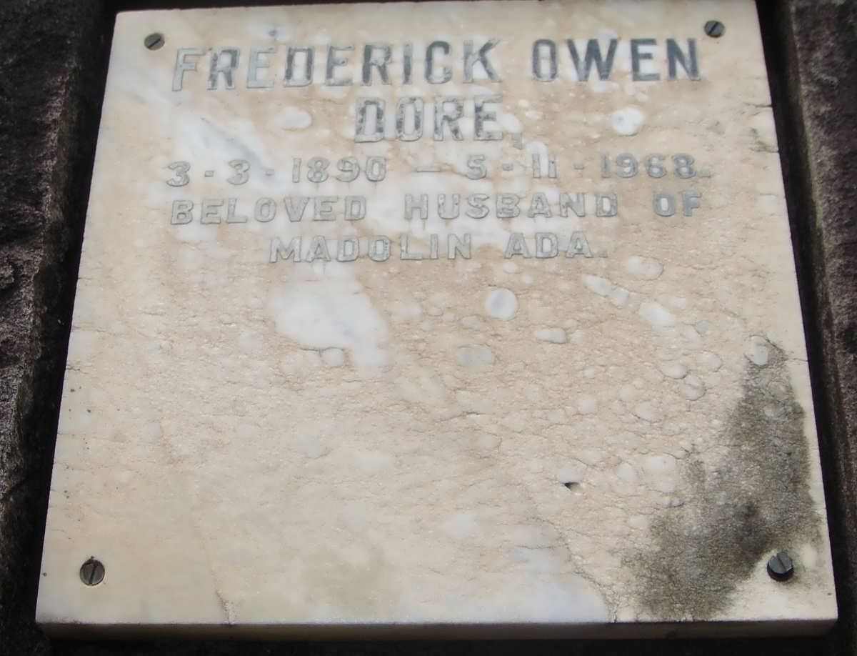 DORE Frederick Owen 1890-1968