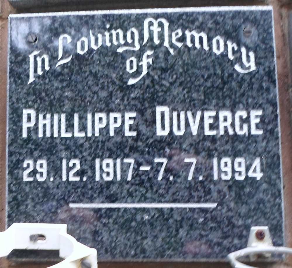 DUVERGE Phillippe 1917-1994
