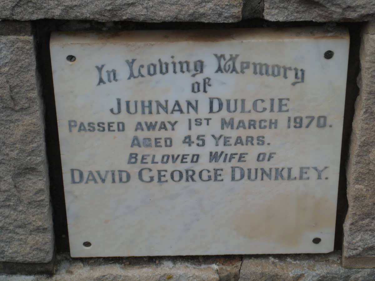 DUNKLEY Juhnan Dulcie -1970