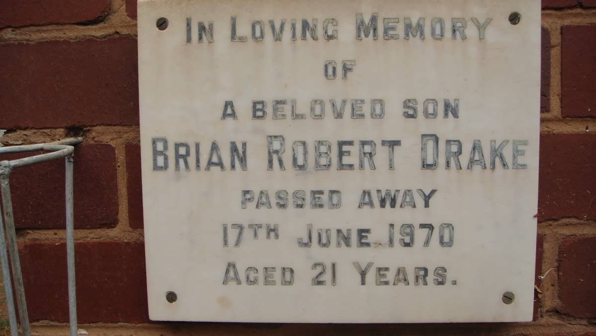DRAKE Brian Robert -1970