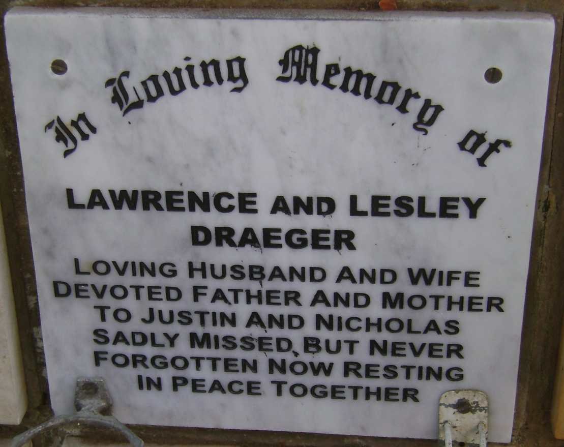 DRAEGER Lawrence &amp; Lesley