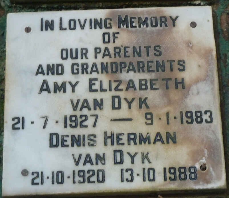 DYK Denis Herman, van 1920-1988 &amp; Amy Elizabeth 1927-1983