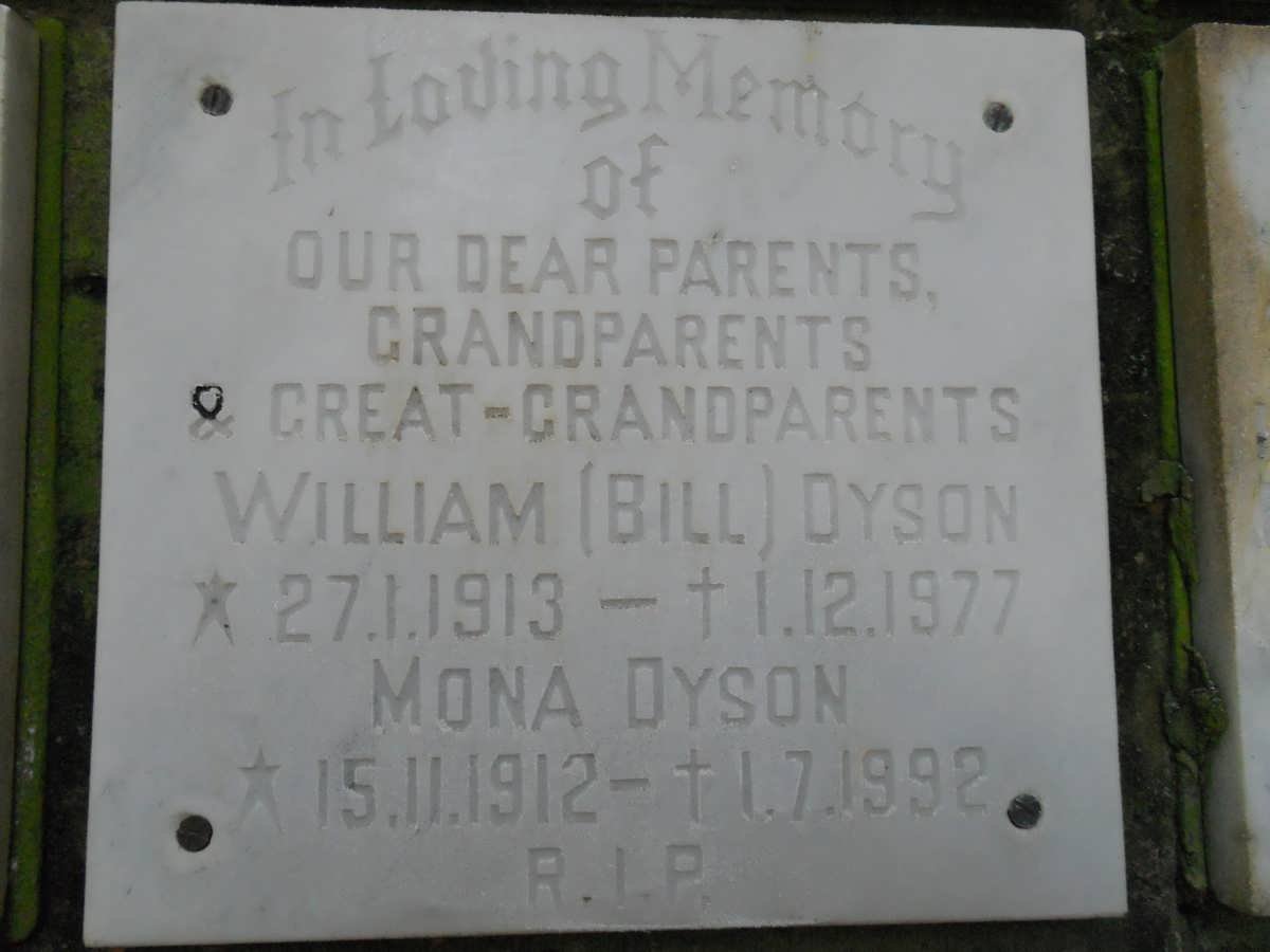 DYSON William 1913-1977 &amp; Mona 1912-1992