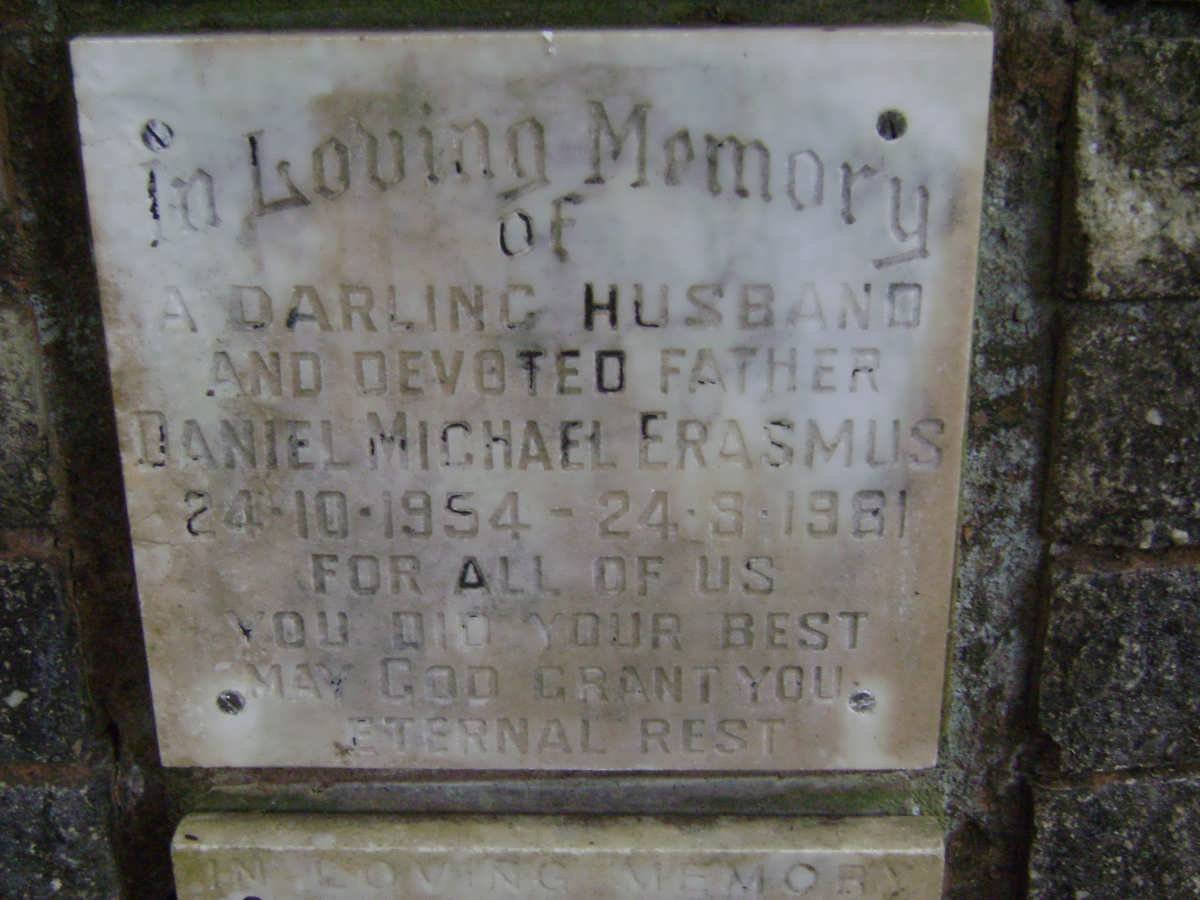 ERASMUS Daniel Michael 1954-1981