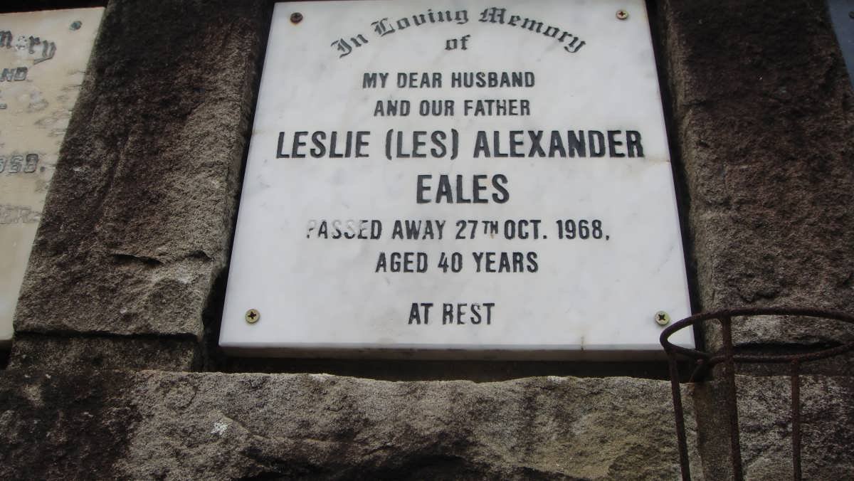 EALES Leslie Alexander -1968