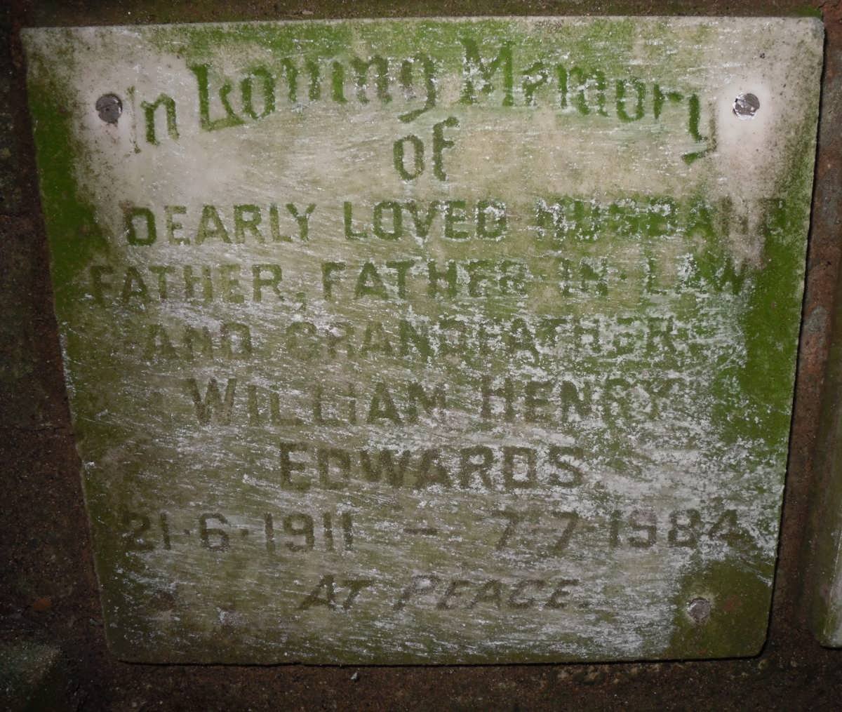EDWARDS William Henry 1911-1984