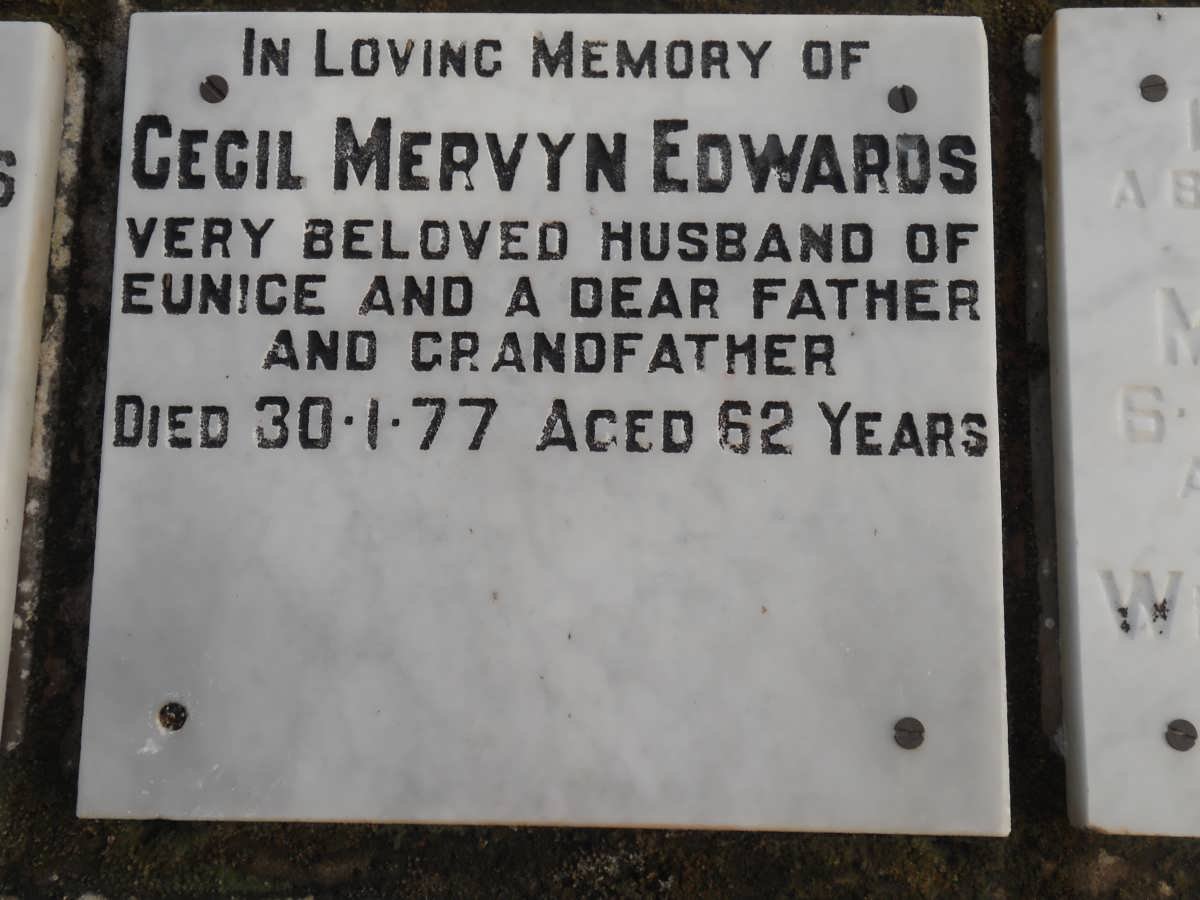 EDWARDS Cecil Mervyn -1977