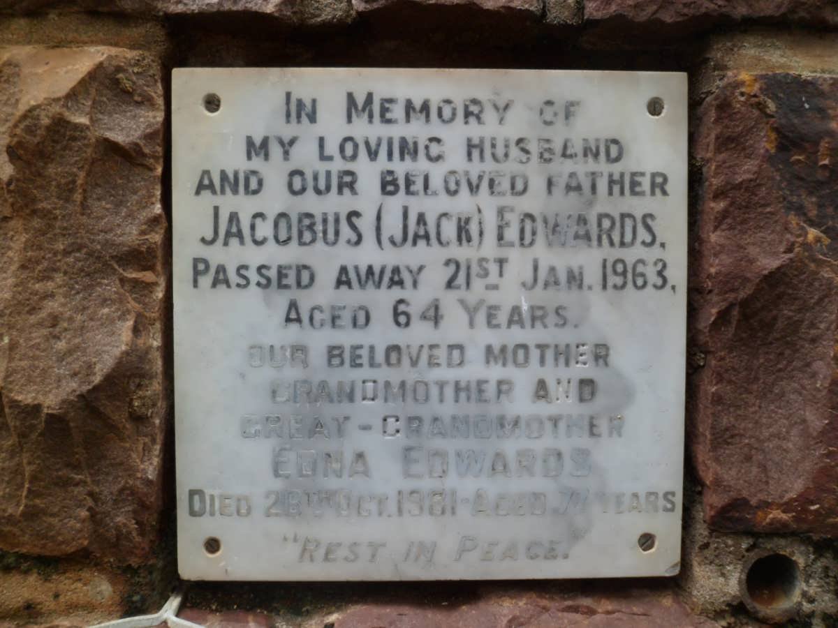 EDWARDS Jacobus -1963 &amp; Edna -1981
