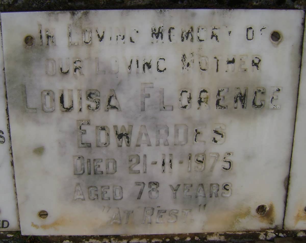 EDWARDES Louisa Florence -1975