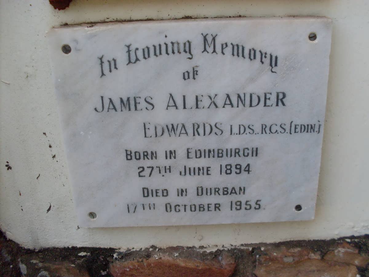 EDWARDS James Alexander 1894-1955