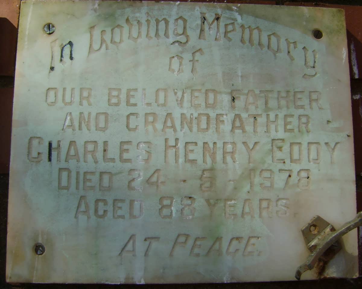 EDDY Charles Henry -1978