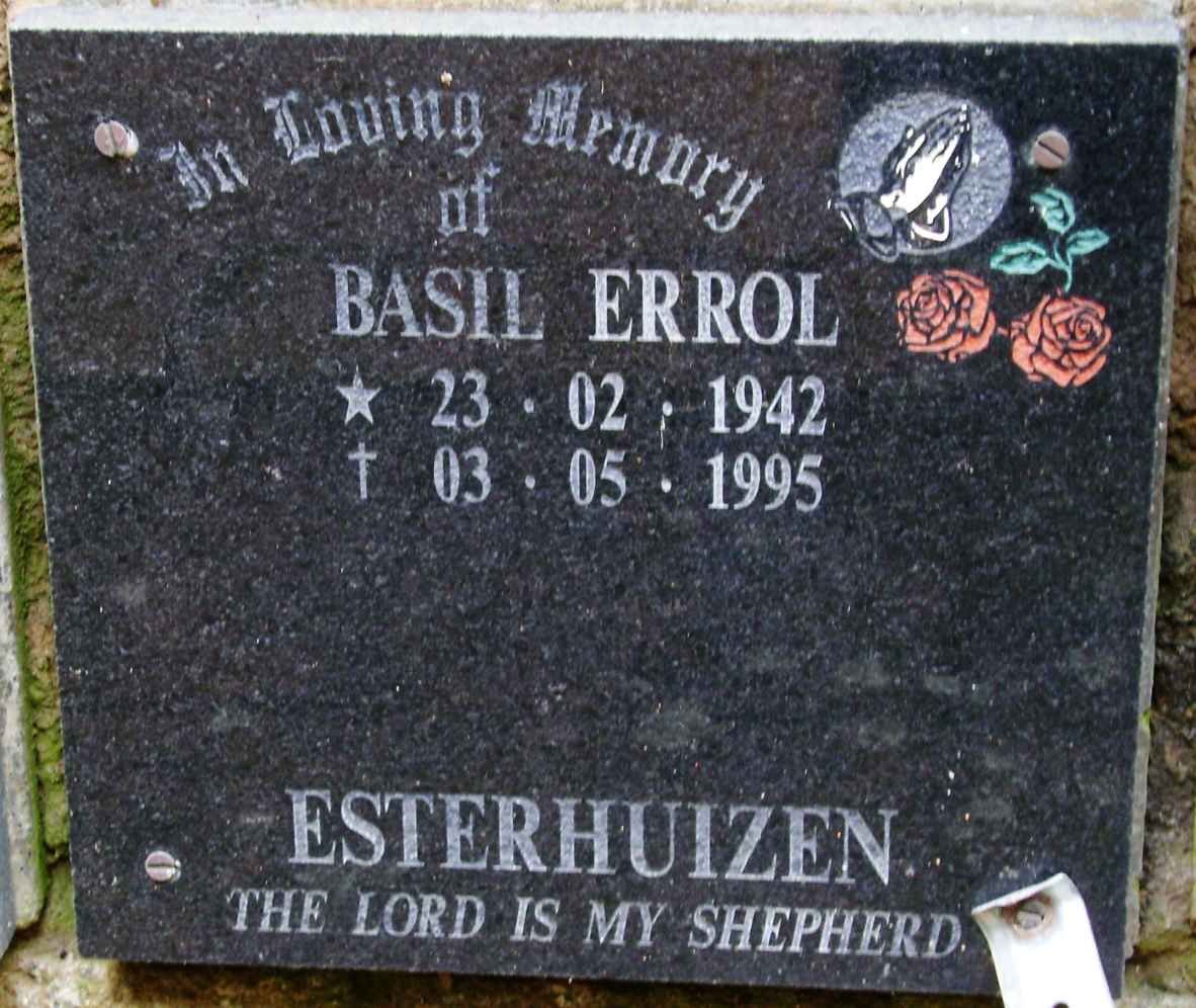 ESTERHUIZEN Basil Errol 1942-1995