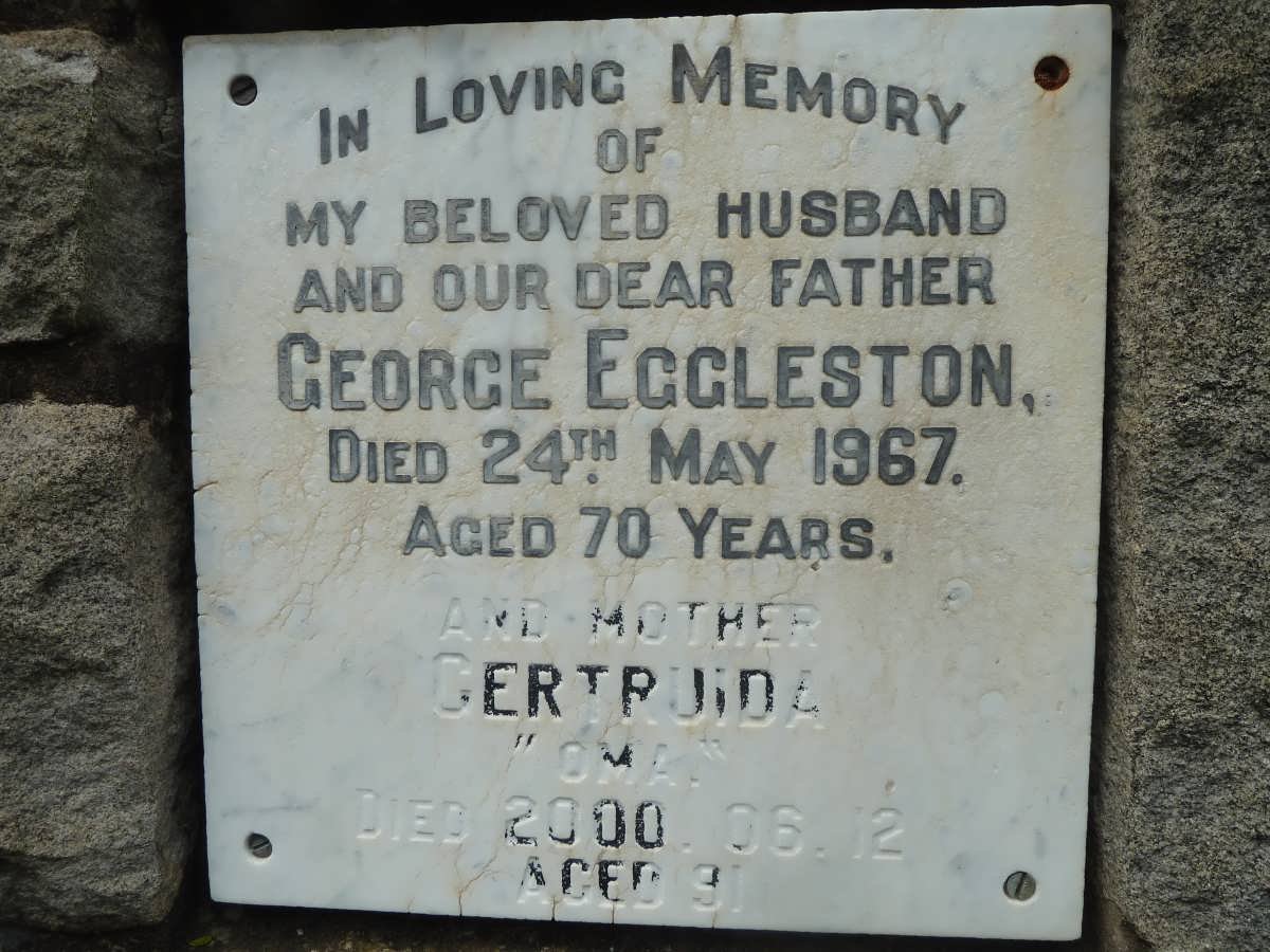 EGGLESTON George -1967 &amp; Gertruida -2000