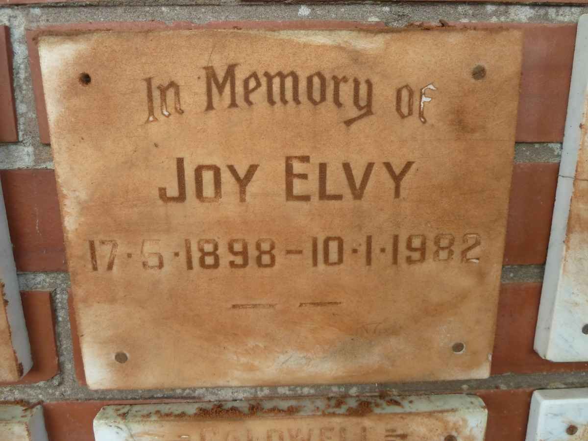 ELVY Joy 1898-1982