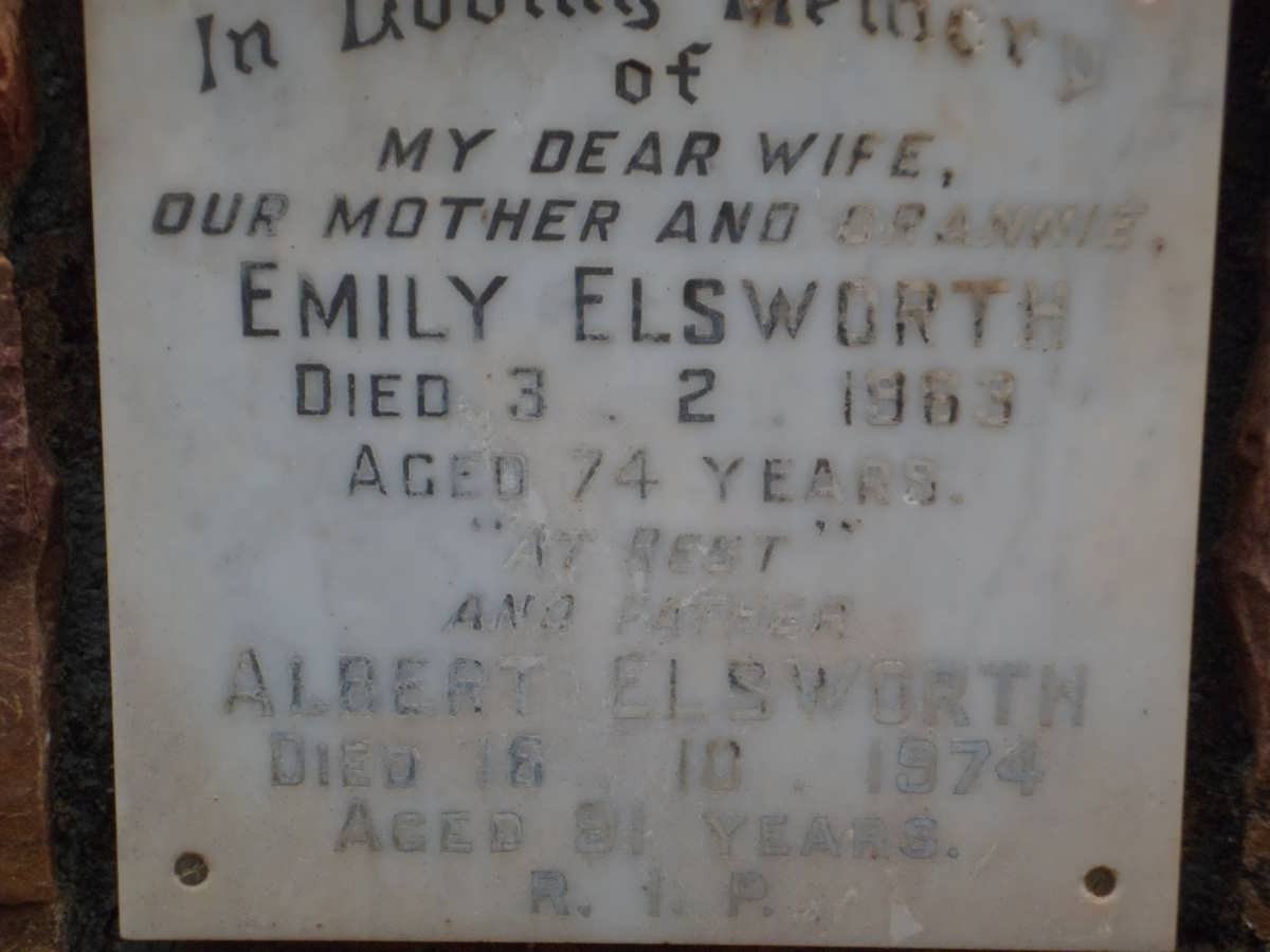 ELSWORTH Albert -1974 &amp; Emily -1963