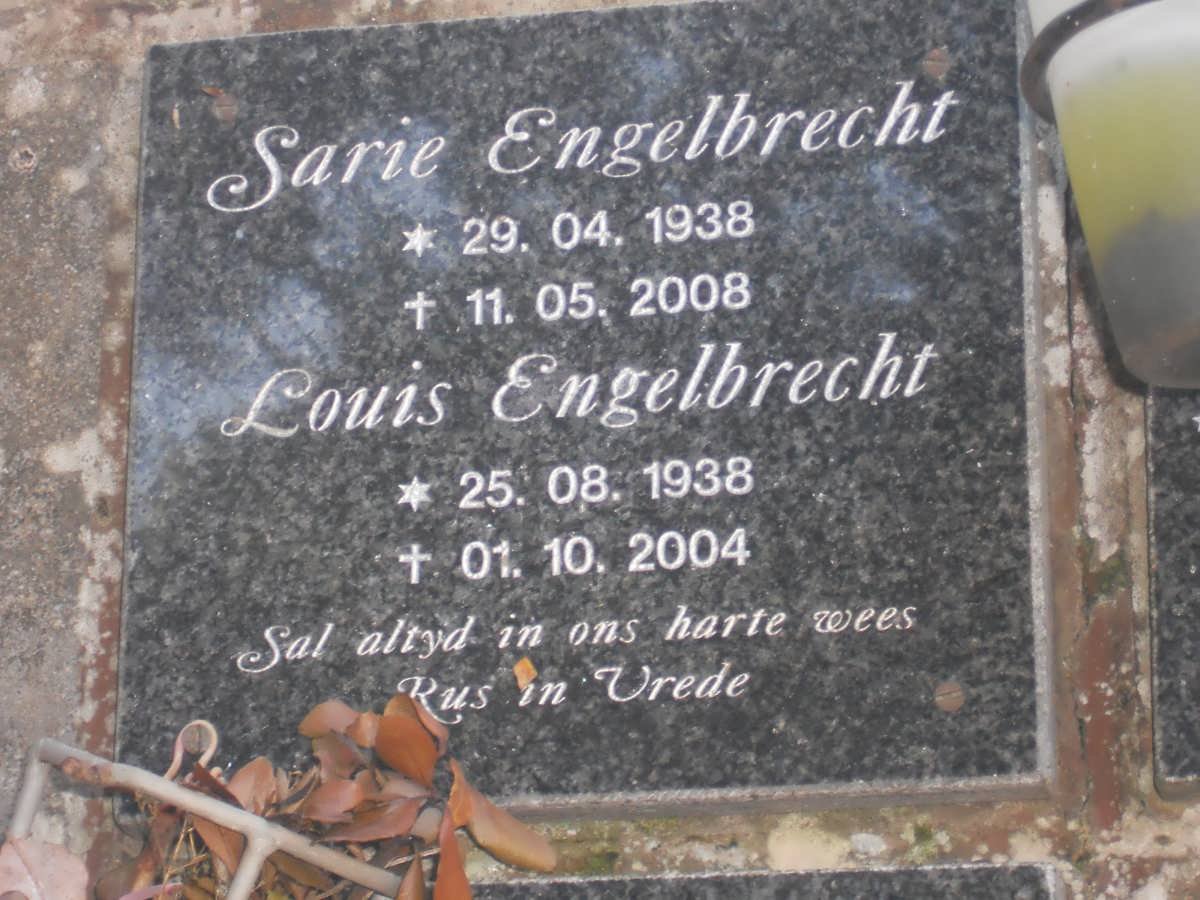 ENGELBRECHT Louis 1938-2004 &amp; Sarie 1938-2008