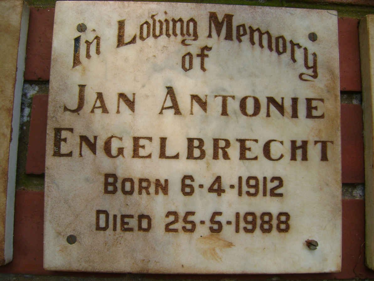 ENGELBRECHT Jan Antonie 1912-1988