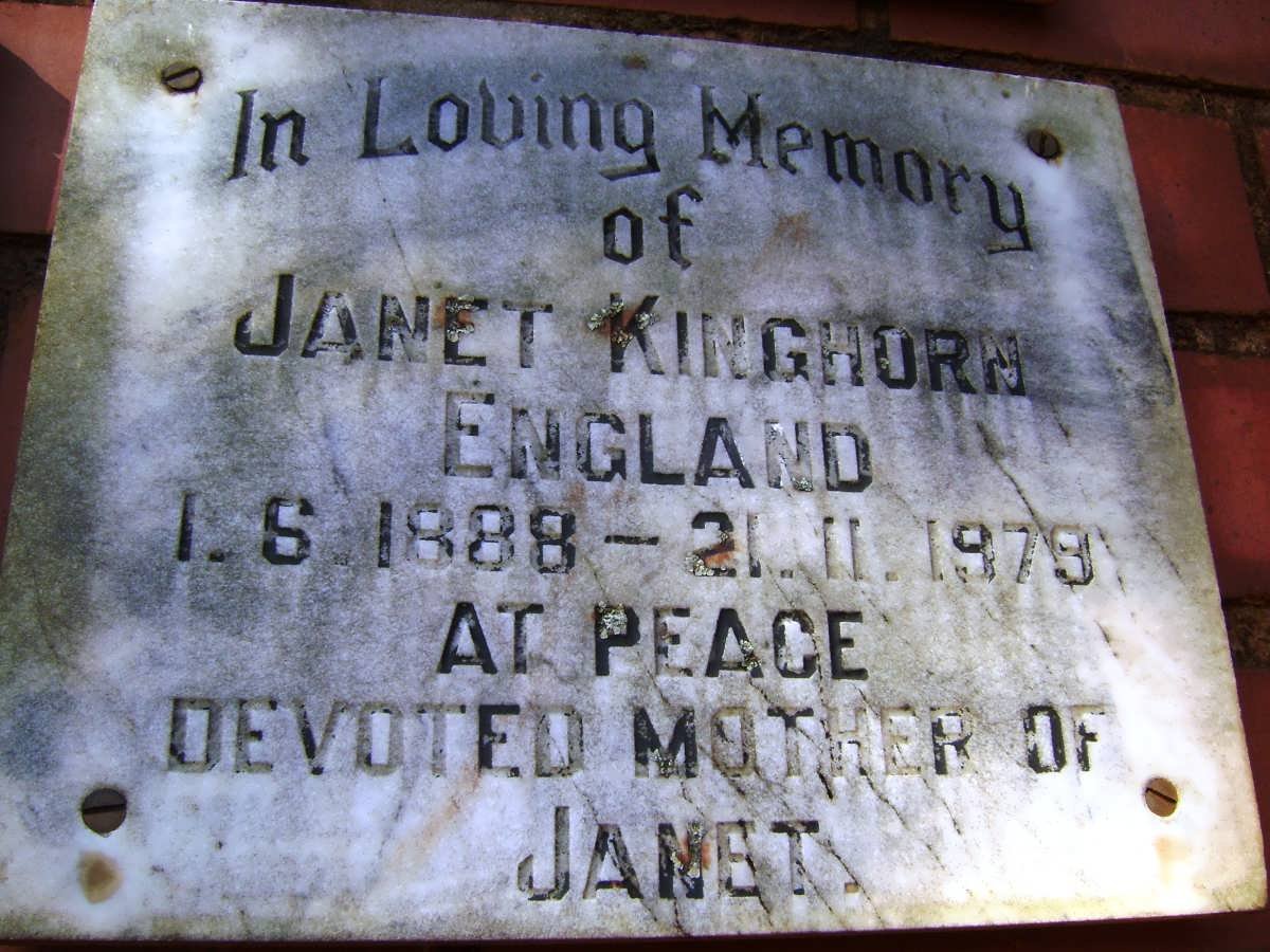ENGLAND Janet Kinghorn 1888-1979