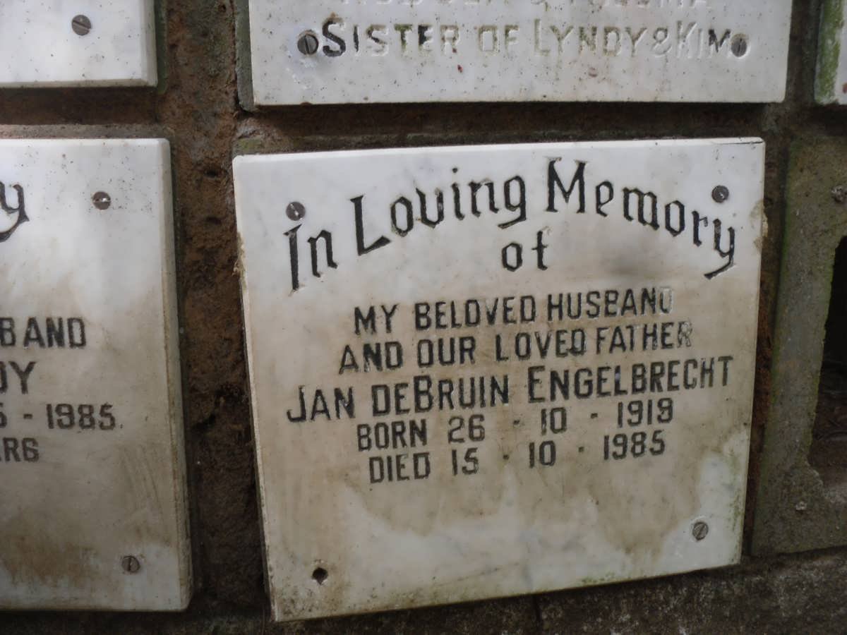 ENGELBRECHT Jan deBruin 1919-1985
