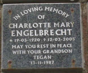 ENGELBRECHT Charlotte Mary 1920-2005