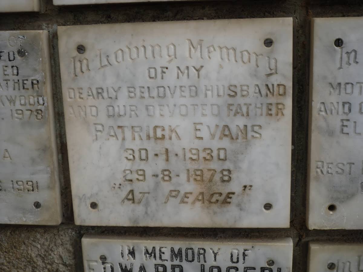 EVANS Patrick 1930-1978