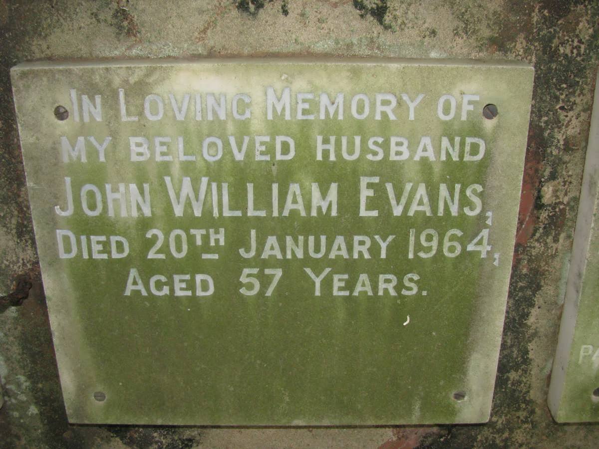 EVANS John William -1964