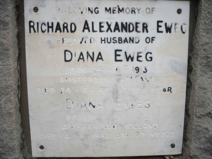EWEG Richard Alexander 1913-1969 &amp; Diana 1912-1983
