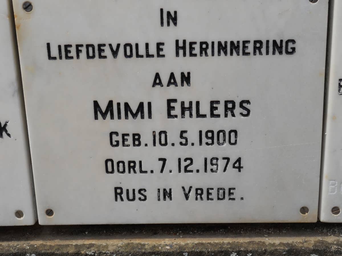 EHLERS Mimi 1900-1974