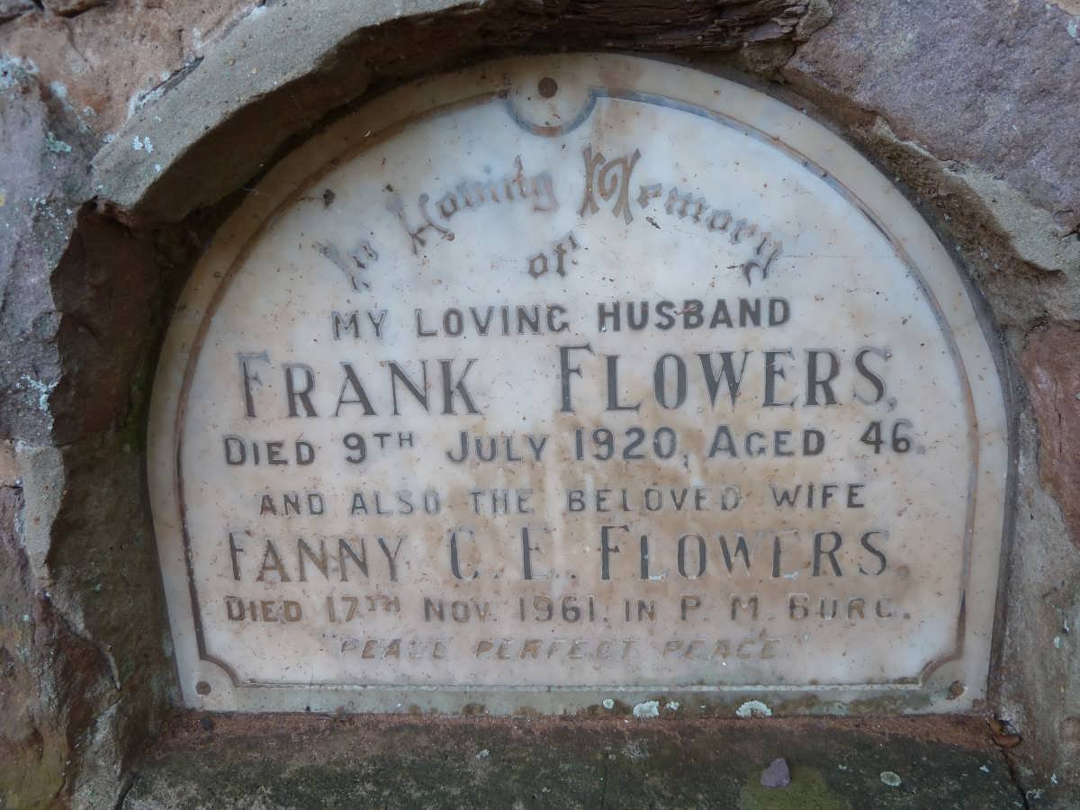 FLOWERS Frank -1920 &amp; Fanny C.F. -1961