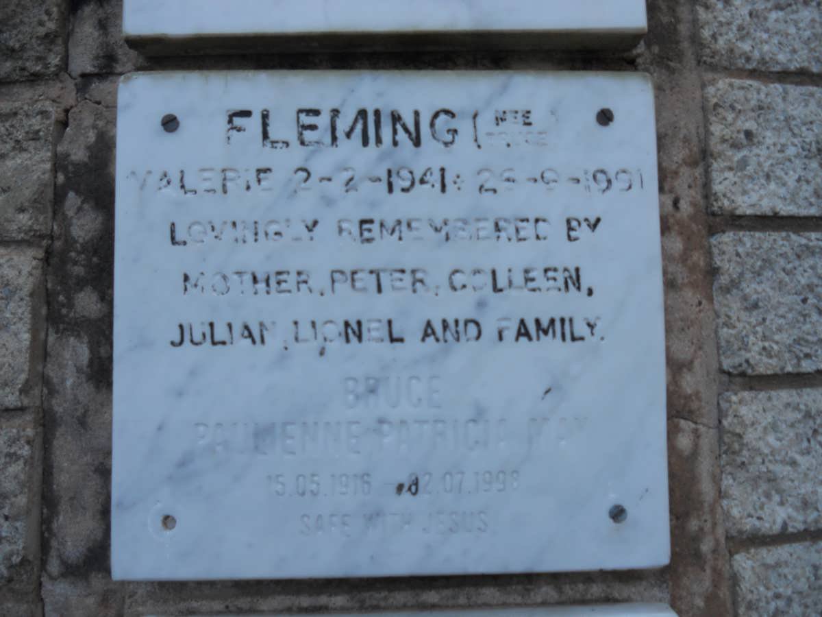 FLEMING Valerie BRUCE 1941-1991 :: BRUCE Paulienne Patricia May 1916-1998