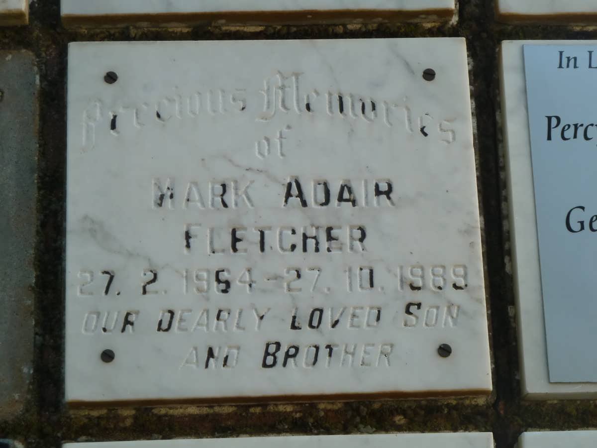 FLETCHER Mark Adair 1964-1989