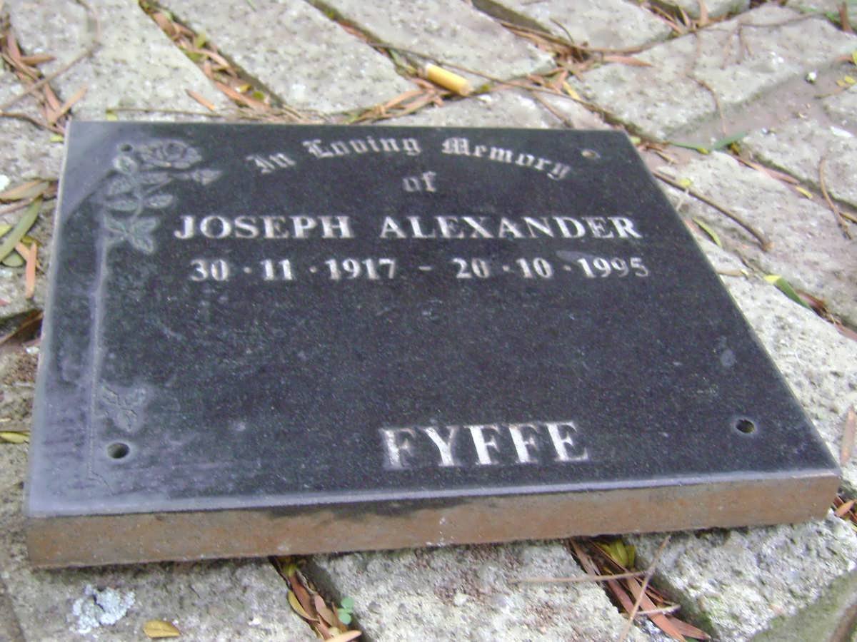 FYFFE Joseph Alexander 1917-1995