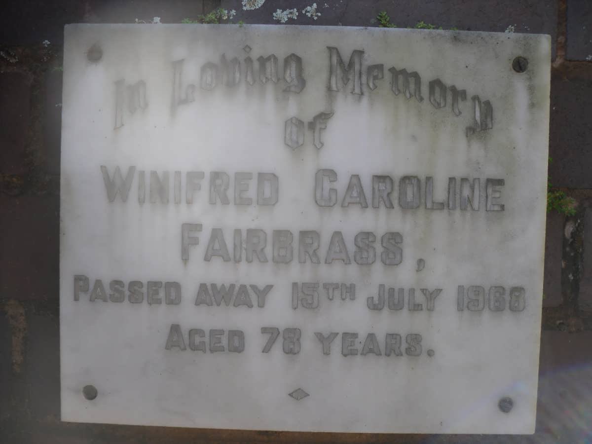 FAIRBRASS Winifred Caroline -1968