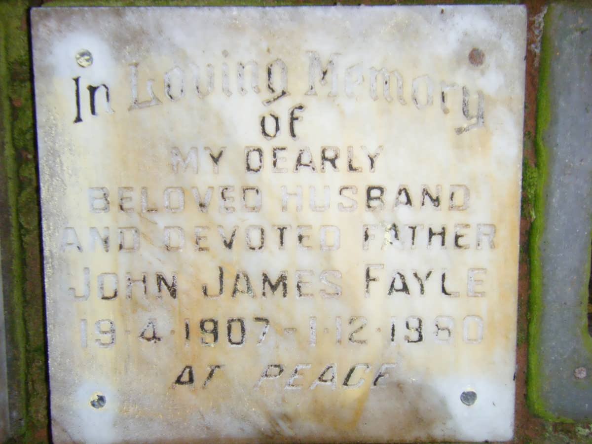 FAYLE John James 1907-1980