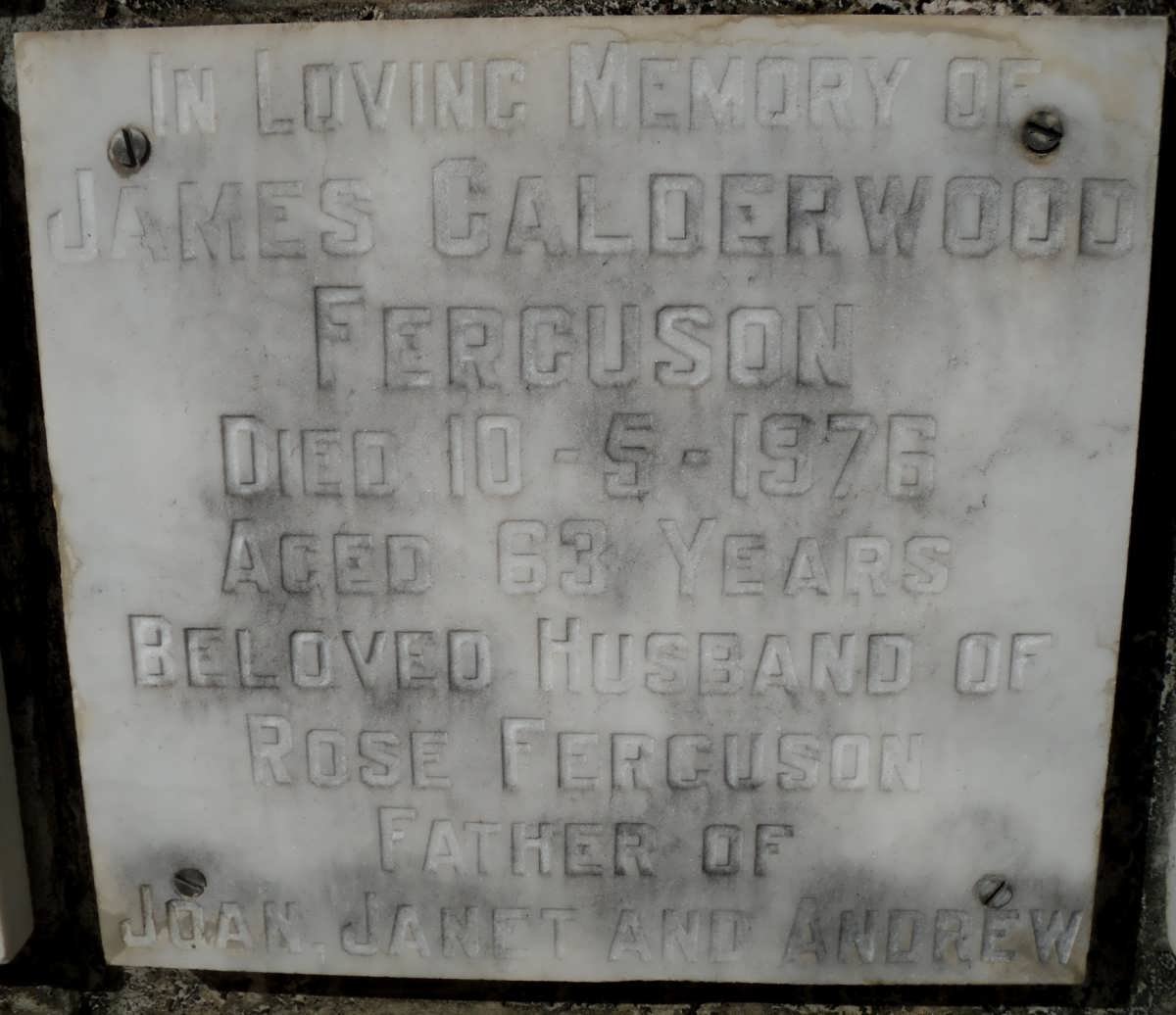 FERGUSON James Calderwood -1976