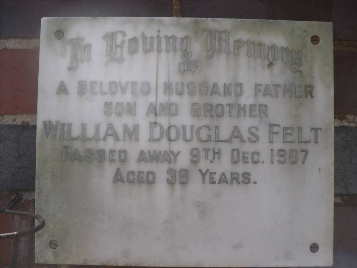 FELT William Douglas -1967