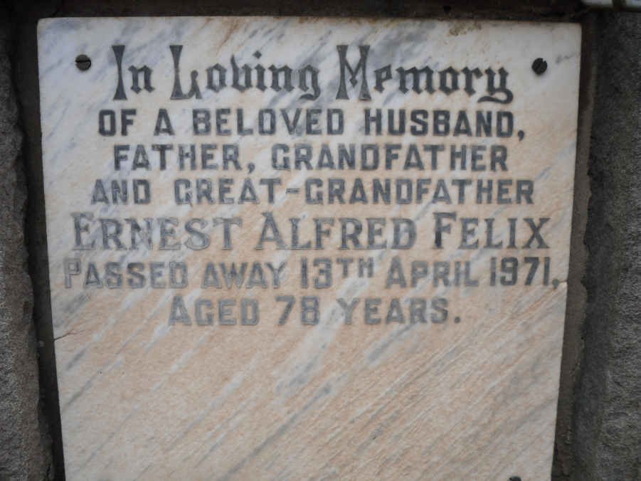 FELIX Ernest Alfred -1971