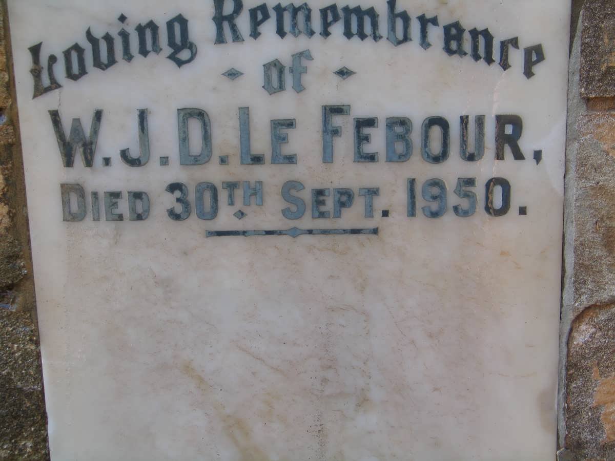 FEBOUR W.J.D., Le -1950